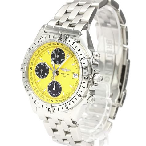 breitling longitude steel watch